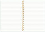 D2 Notesbog A4 pink KARTON 160 linjeret sider