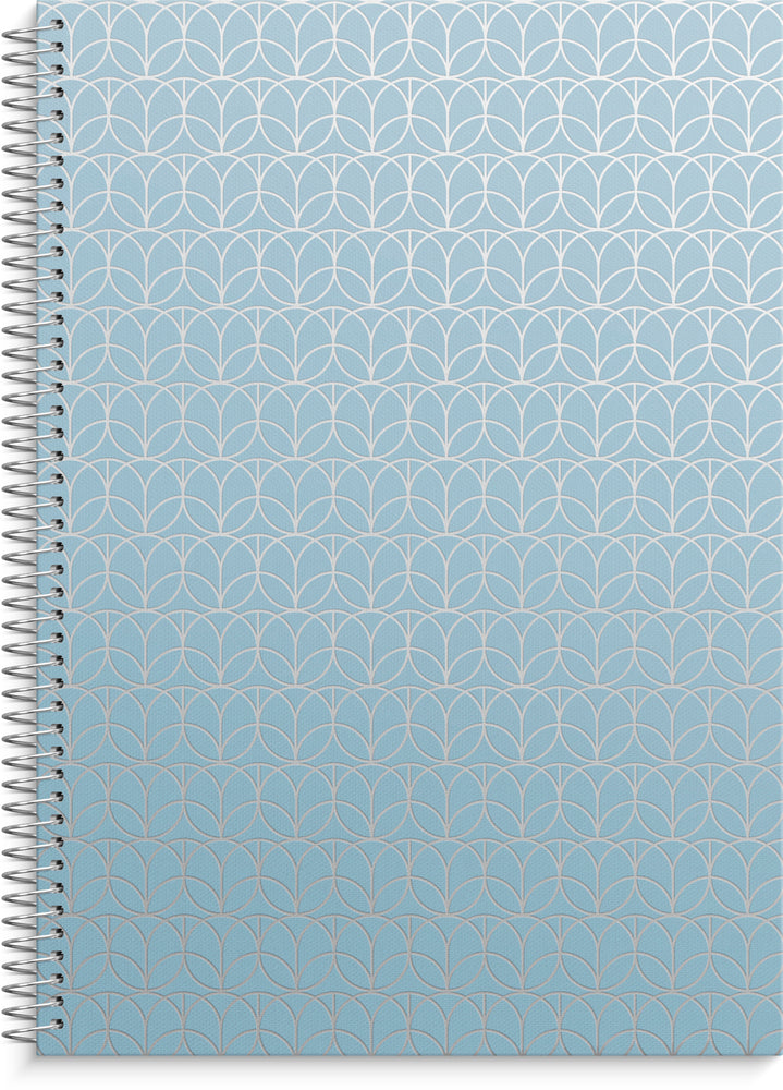 Notesbog A4 Circles/BLUE KARTON 160 linjeret sider