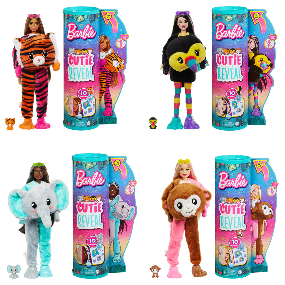 Barbie Cutie Reveal Barbie Jungle Asst