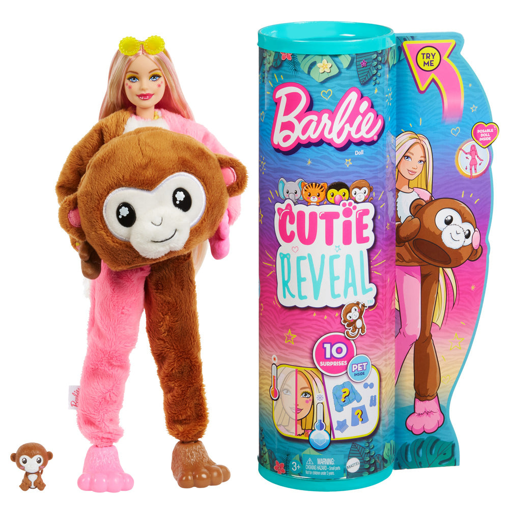 Barbie Cutie Reveal Barbie Jungle Asst