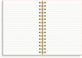Notesbog A5 pink KARTON 150 linjeret sider