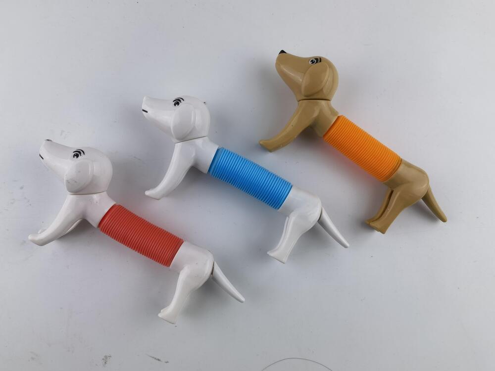 Fidget Rør Hund med Poppelyd asst