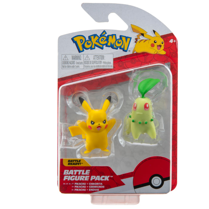 Pokémon battle figure pack Chikorita & Pikachu