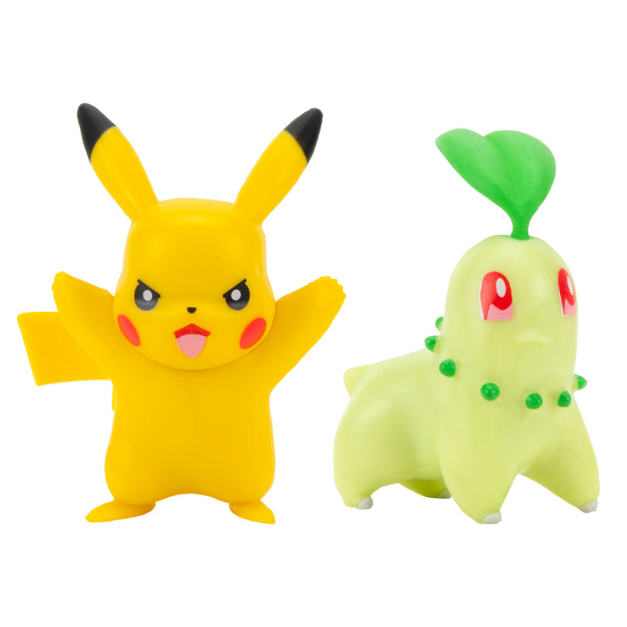 Pokémon battle figure pack Chikorita & Pikachu