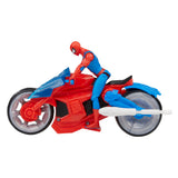 Spiderman køretøj og figur 10 cm