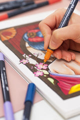 Tusser dobbelt Goldfaber Aqua dark orange 115