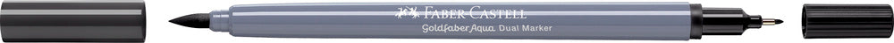 Tusser dobbelt Goldfaber Aqua black 199