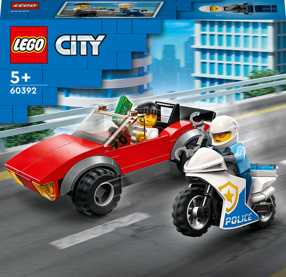 60392 LEGO City Police Politimotorcykel på biljagt