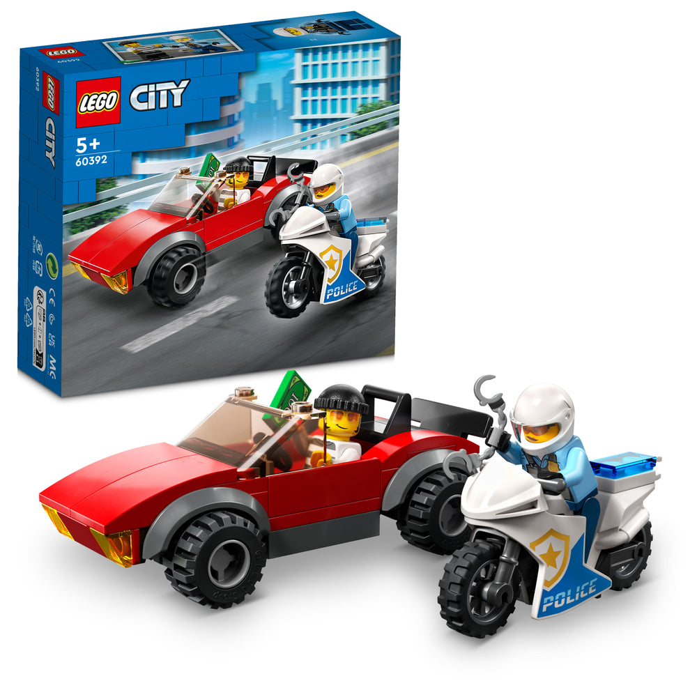 60392 LEGO City Police Politimotorcykel på biljagt