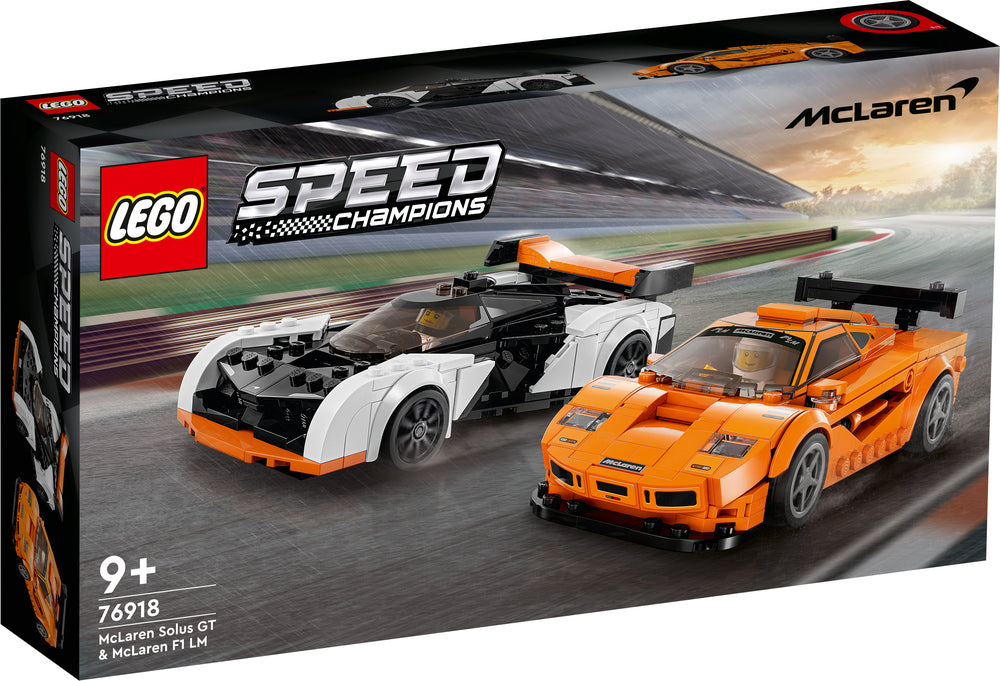 76918 LEGO Speed Champions McLaren Solus GT og McLaren F1 LM