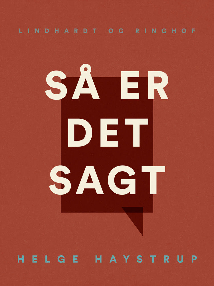 Så er det sagt