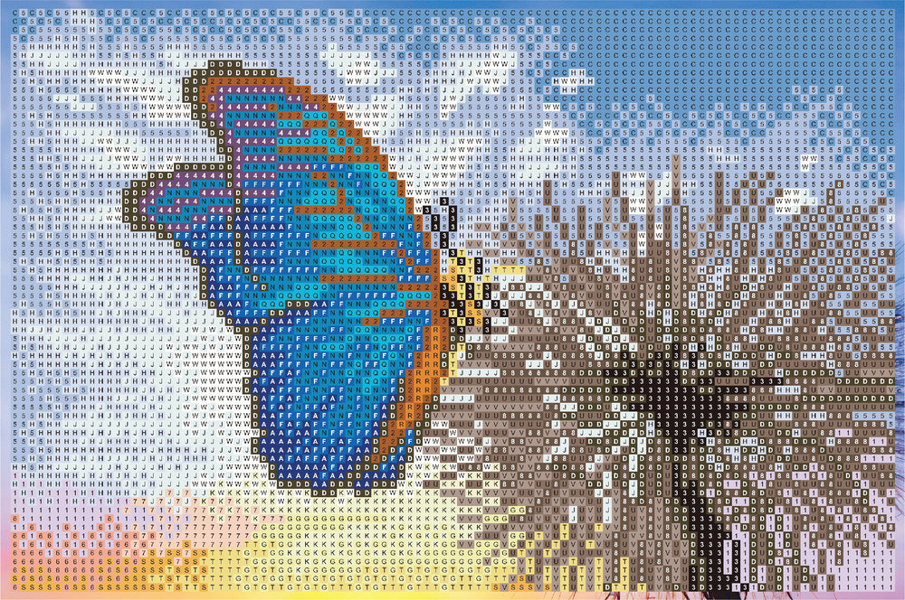 Diamond art Mælkebøtte 20 x 30 cm