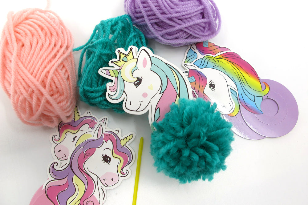 Pom Pom ART Unicorn m/horn 3 stk.