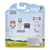 BLUEY figurer med skoletema 2-pak ass