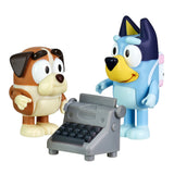 BLUEY figurer med skoletema 2-pak ass