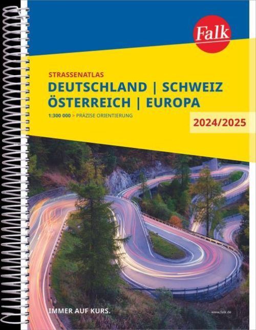 Falk Strassenatlas 2024/2025 Deutschland, Österreich, Schweiz
