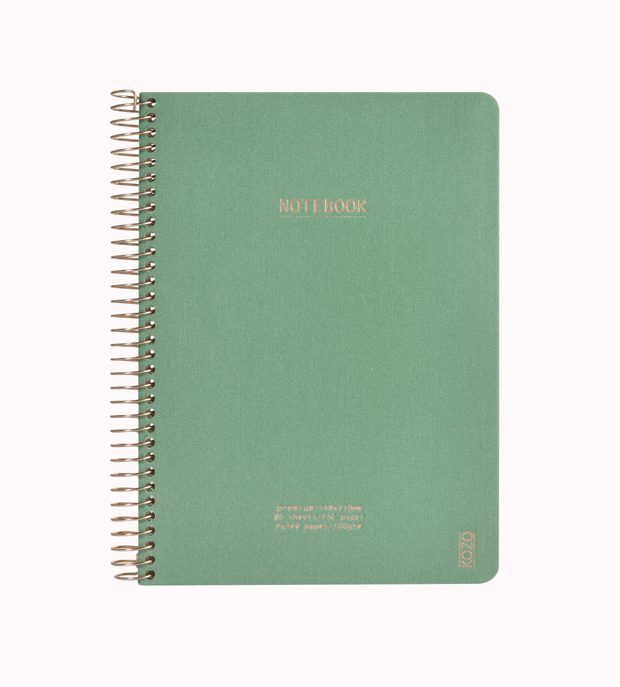 Notesbog KOZO Premium A5 Submarine m/Spiral Linjeret