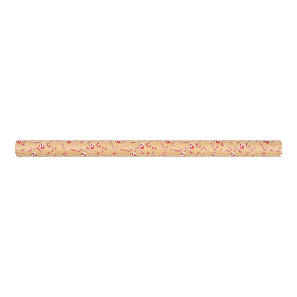 Flot kraft gavepapir 3 m x 70 cm