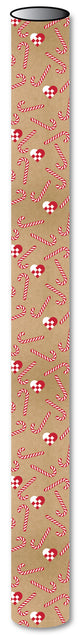 Flot kraft gavepapir 3 m x 70 cm