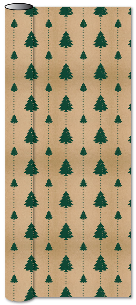 Flot kraft gavepapir 3 m x 70 cm
