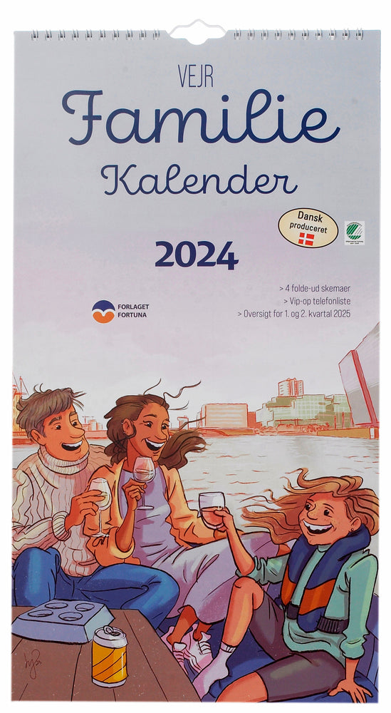 Familiekalender 2024 vejr 5 personer