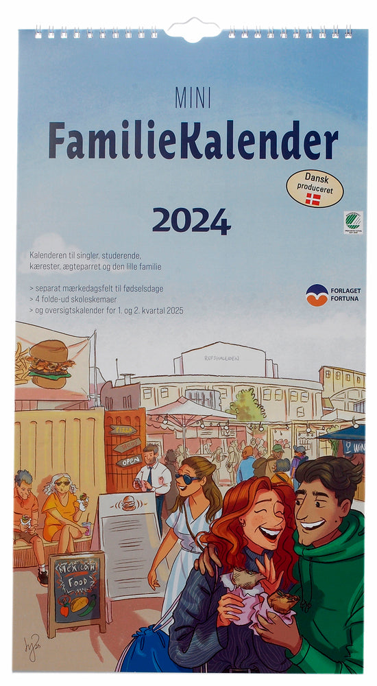 Familiekalender 2024 mini 3 personer