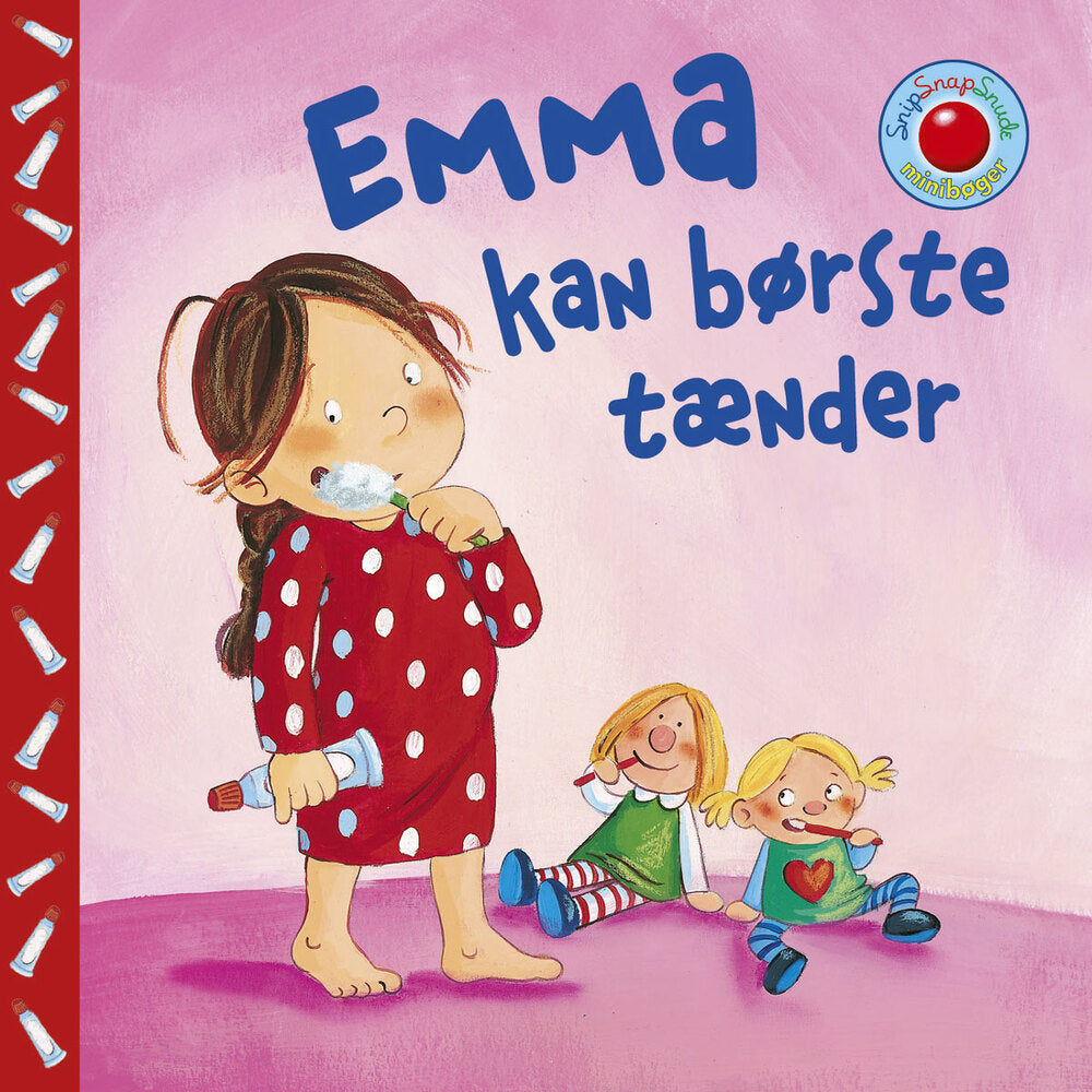 Snip Snap Snude: Emma kan børste tænder - KOLLI á 12 stk. - pris pr. stk. ca. kr. 14,95