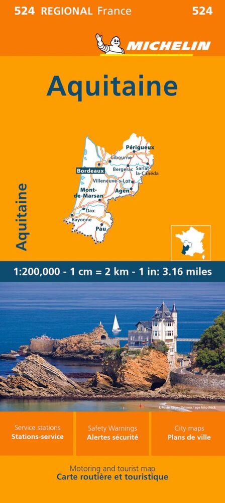 Michelin France blad 524: Aquitaine