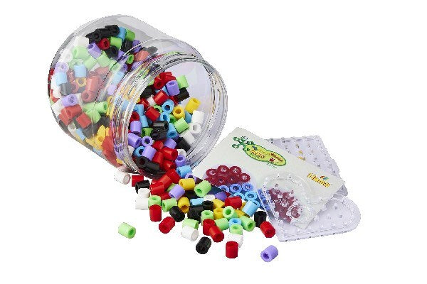 Hama maxi perler 400 perler + 2 plader i grøn dåse
