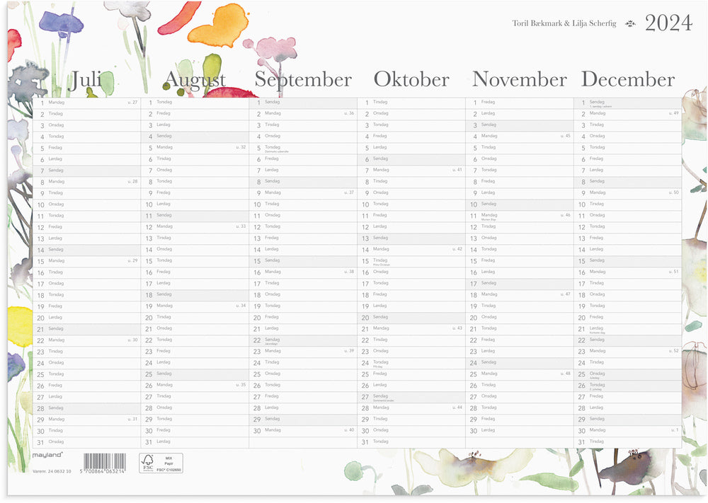 Kalender 2024 Toril & Lilja A3