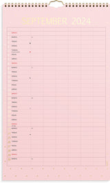 Kalender 2024 color 6 personer