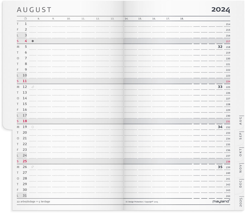Index planner 2024 mini refill