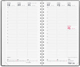 Week planner 2024 uge mørk grå