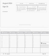 Kalender 2024 flip-a-week refill