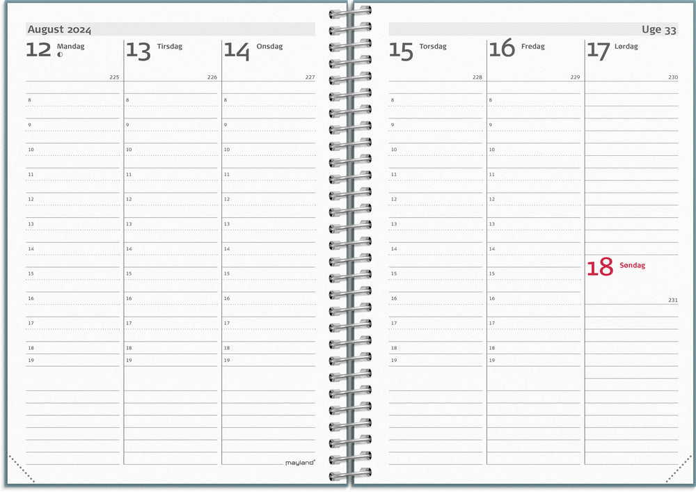 Kalender weekly 2024 uge A6