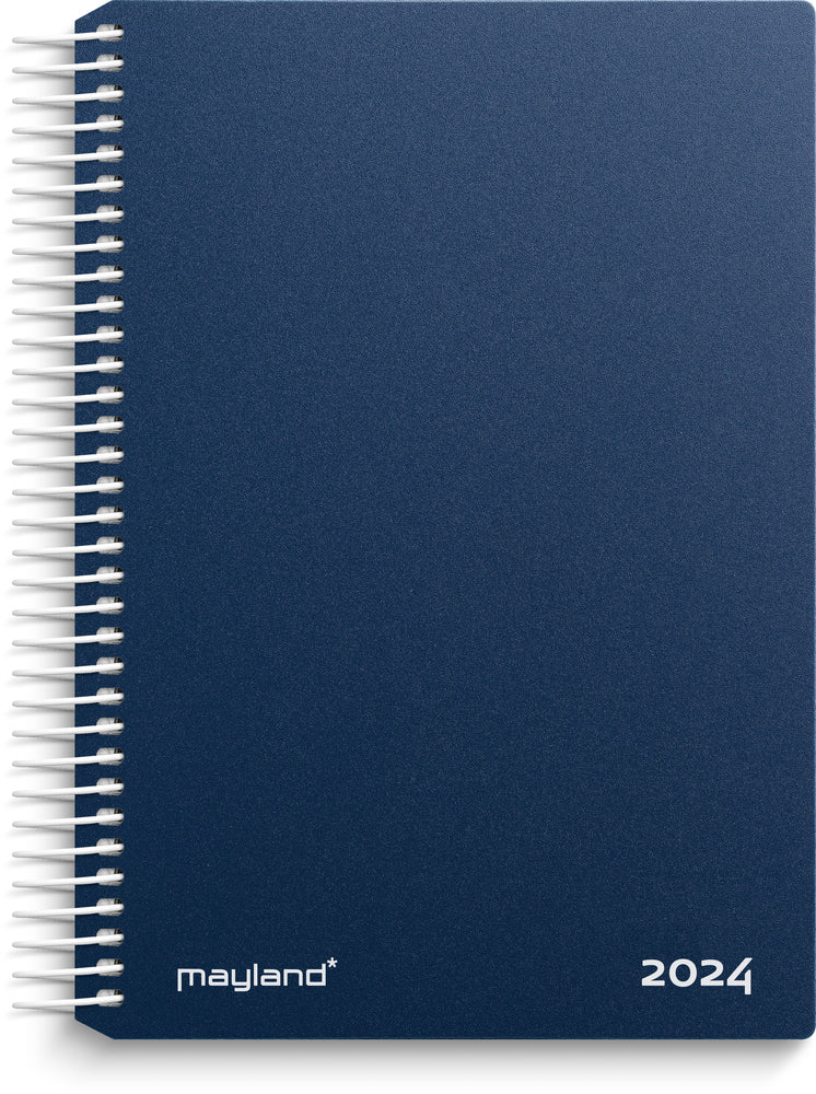 Kalender 2024 klassisk dag blå
