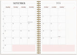 Life planner 2024 uge pink A5