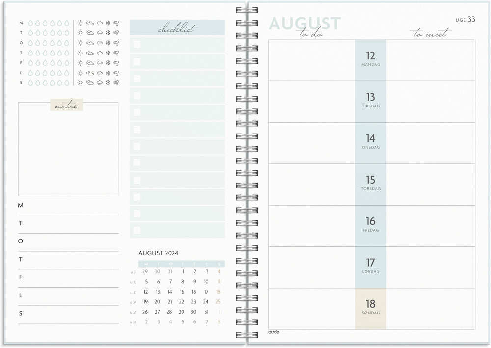 Life planner 2024 to do uge A5
