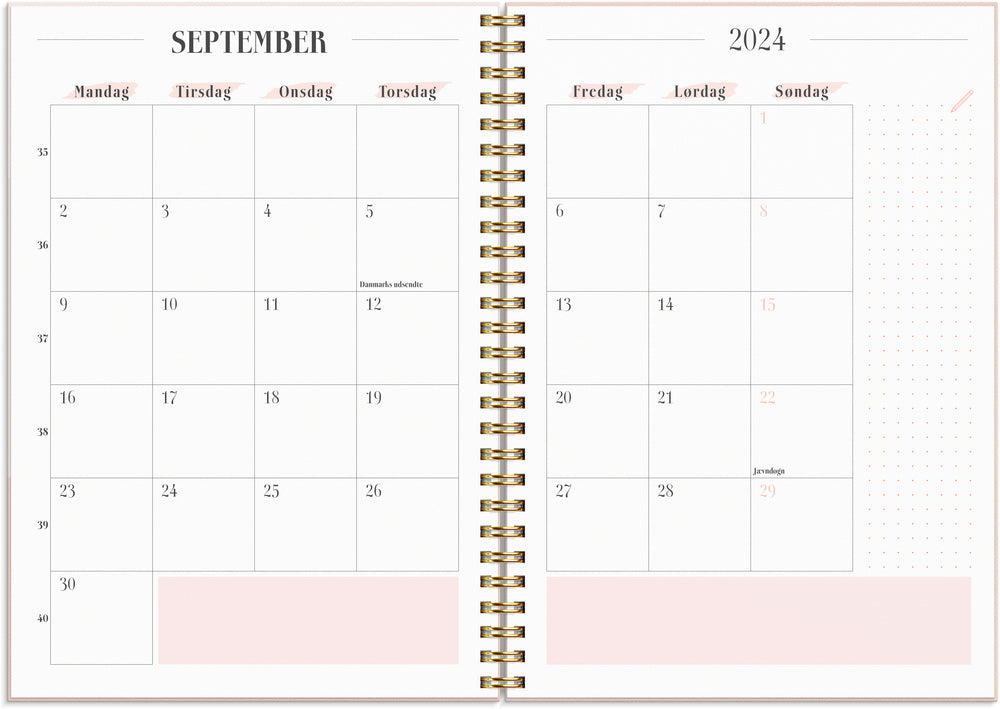 Life planner 2024 pink uge