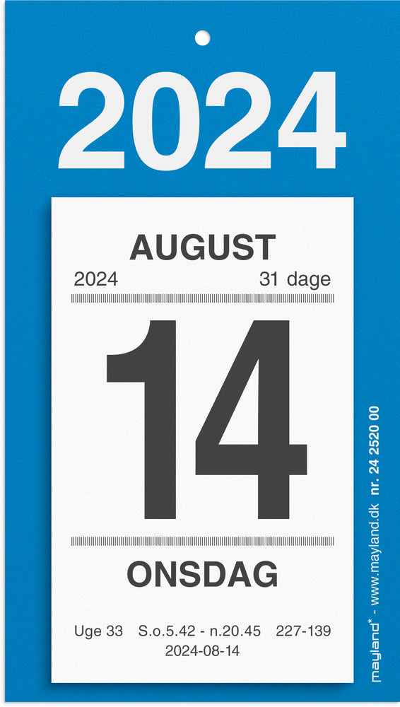 Afrivningskalender 2024 m/tekst