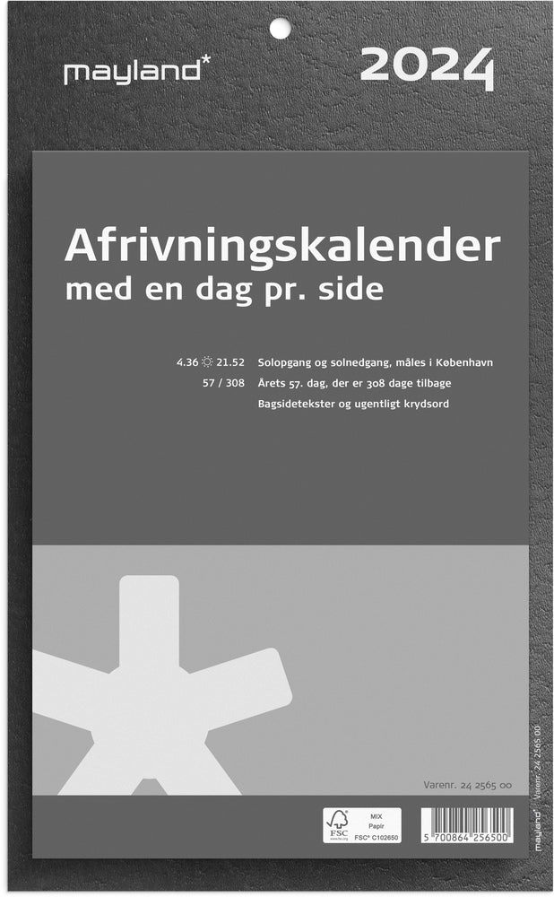 Afrivningskalender kæmpe 2024