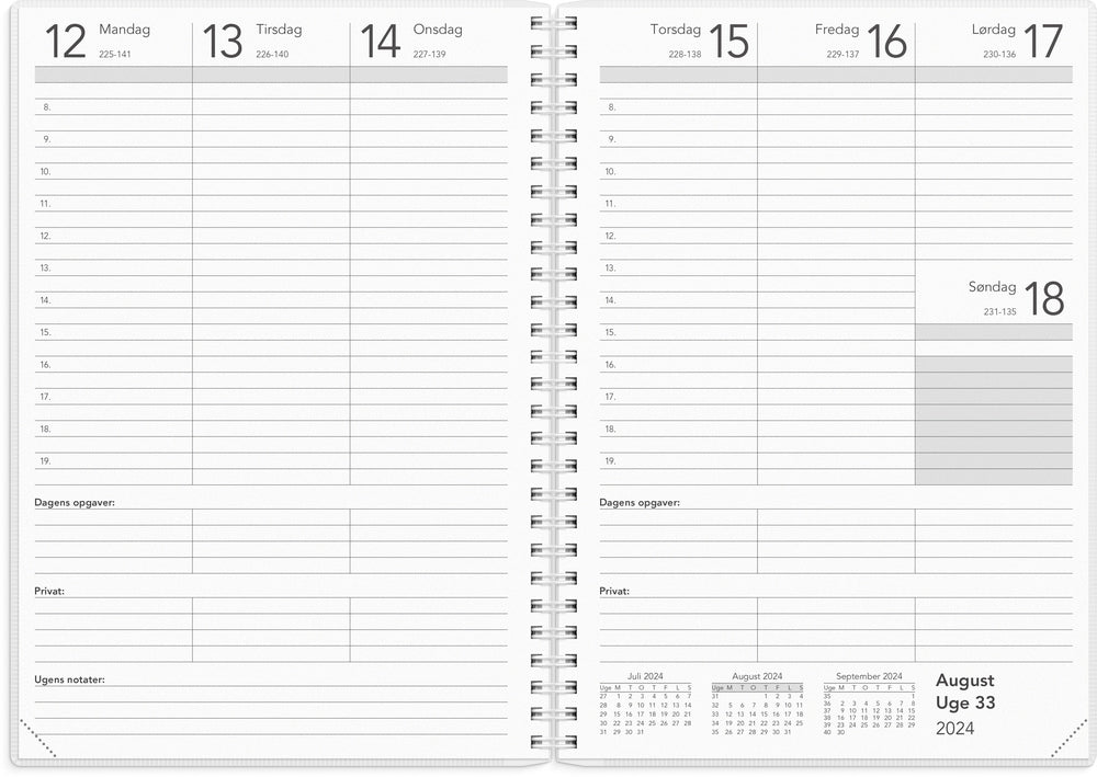 Kalender basic 2024 uge