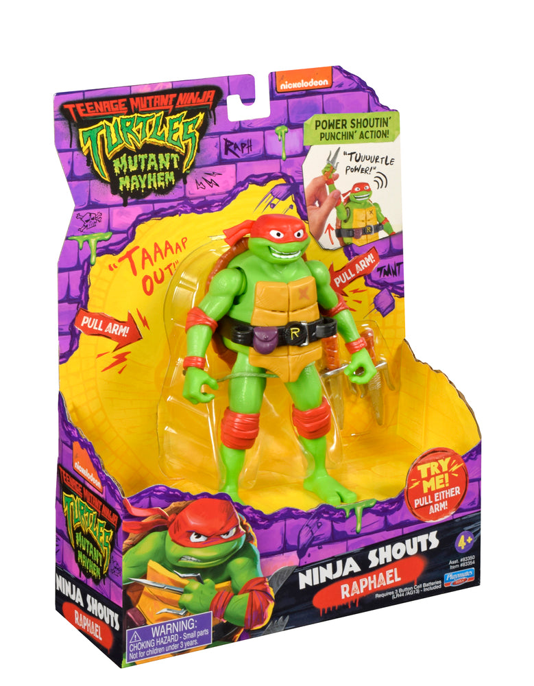 Turtles Mayhem Deluxe figur med lyd 14 cm asst