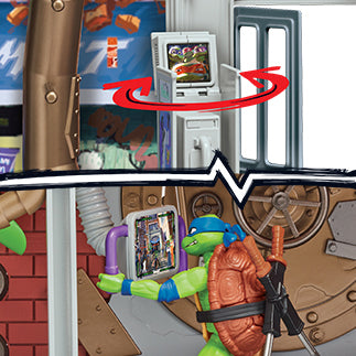 D2 Turtles Mutant Mayhem Large Playset Sewer Lair Dlx