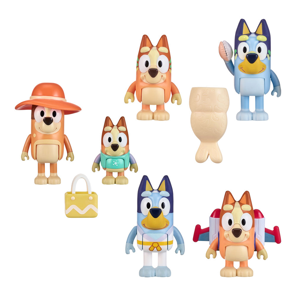 Bluey figurer 2-pak Beach asst