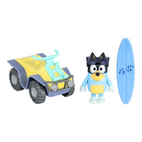 Bluey figur og køretøj Beach