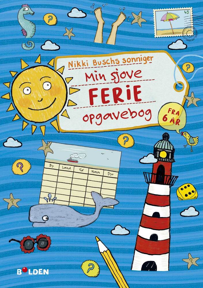Min sjove ferie-opgavebog - fra 6 år