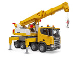 Bruder Scania Super 560R Liebherr Krane lastbil med lys og lyd