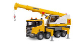 Bruder Scania Super 560R Liebherr Krane lastbil med lys og lyd