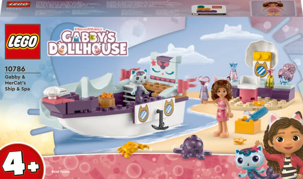 10786 LEGO Gabby's Dollhouse Gabby og Havkats skib og  badeland